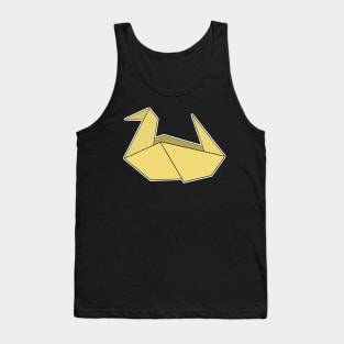 Duck Origami Sticker Style Design Tank Top